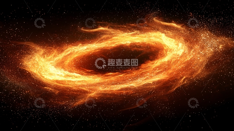 高清大图下载【趣麦麦图】火焰漩涡