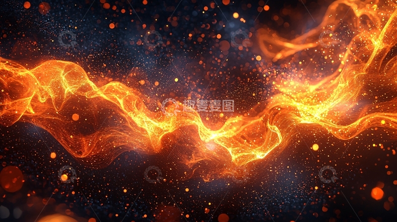 高清大图下载【趣麦麦图】抽象火焰
