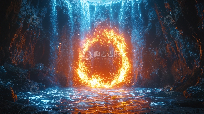 高清大图下载【趣麦麦图】火焰之环