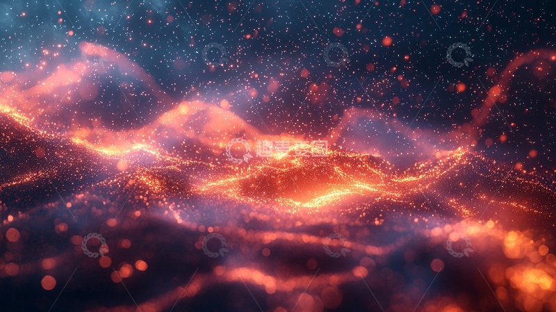 高清大图下载【趣麦麦图】熔岩星球奇幻场景