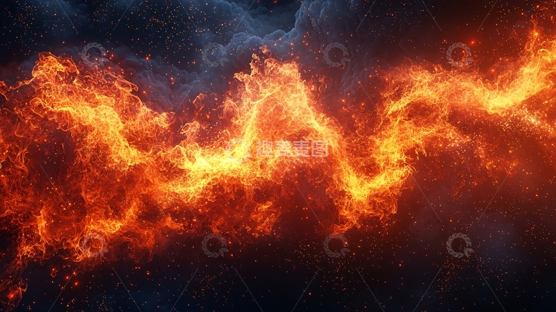 高清大图下载【趣麦麦图】火焰纹理