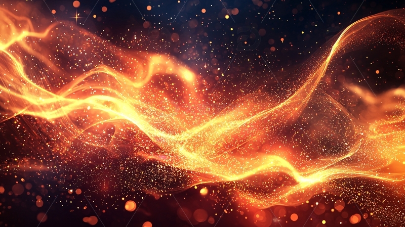 流动的火焰粒子特效