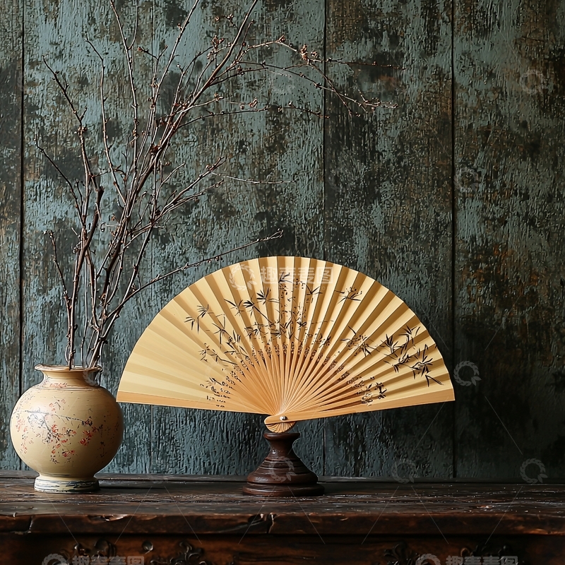 高清大图下载【趣麦麦图】中式折扇