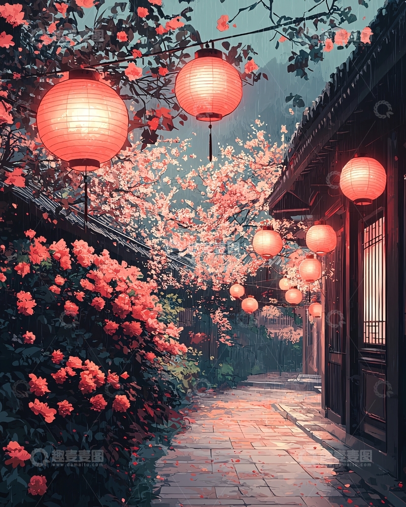 高清大图下载【趣麦麦图】古风小巷