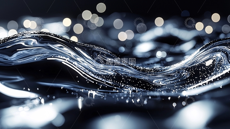 高清大图下载【趣麦麦图】深色液体波纹高清特写