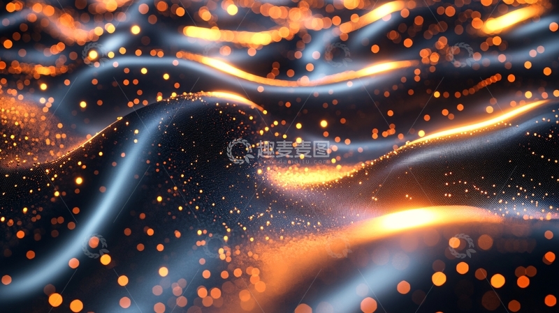 高清大图下载【趣麦麦图】抽象光影粒子流