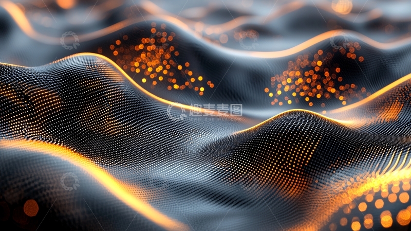 高清大图下载【趣麦麦图】抽象波动光效