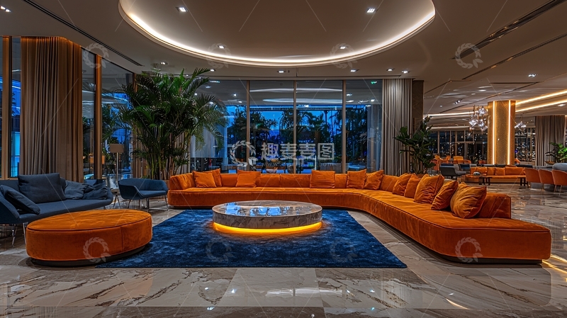 高清大图下载【趣麦麦图】现代奢华客厅
