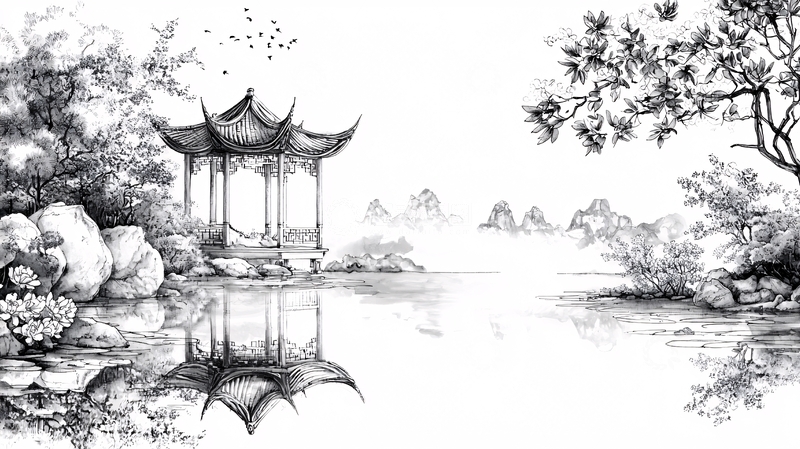 高清大图下载【趣麦麦图】水墨画