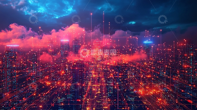 高清大图下载【趣麦麦图】未来都市夜景216