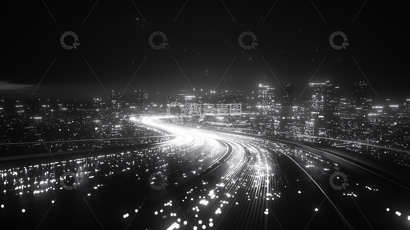 高清大图下载【趣麦麦图】夜景高速公路