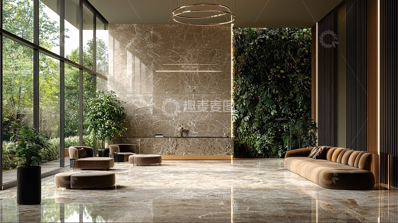 高清大图下载【趣麦麦图】现代简约大理石酒店大堂
