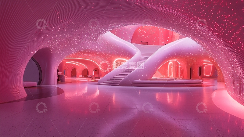 高清大图下载【趣麦麦图】粉色梦幻空间