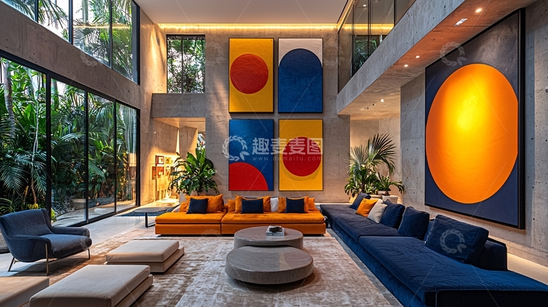 高清大图下载【趣麦麦图】现代风格客厅