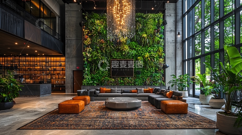 高清大图下载【趣麦麦图】豪华酒店大堂休息区