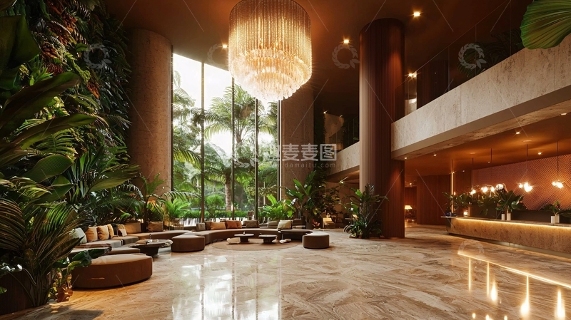 高清大图下载【趣麦麦图】酒店大堂奢华设计