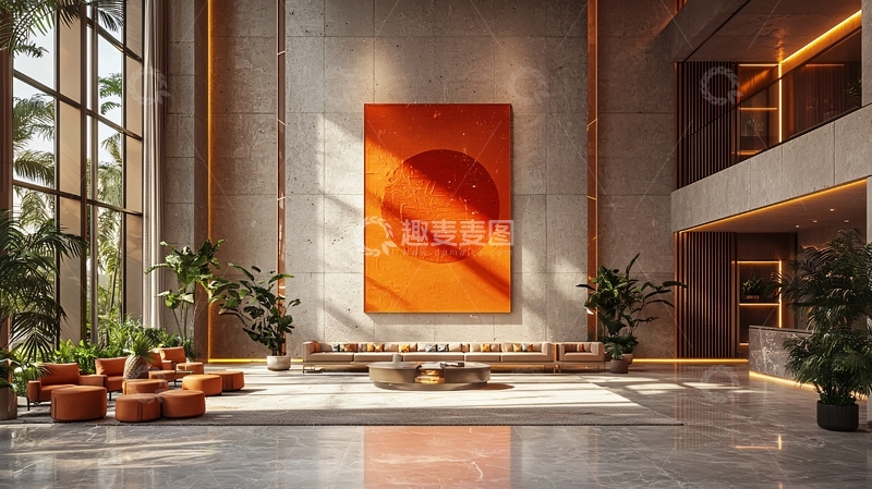 高清大图下载【趣麦麦图】现代酒店大堂设计