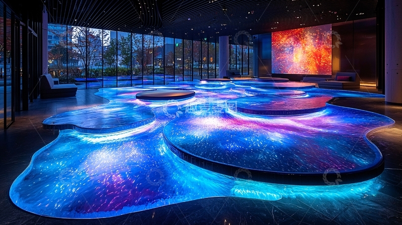 高清大图下载【趣麦麦图】光影艺术地面