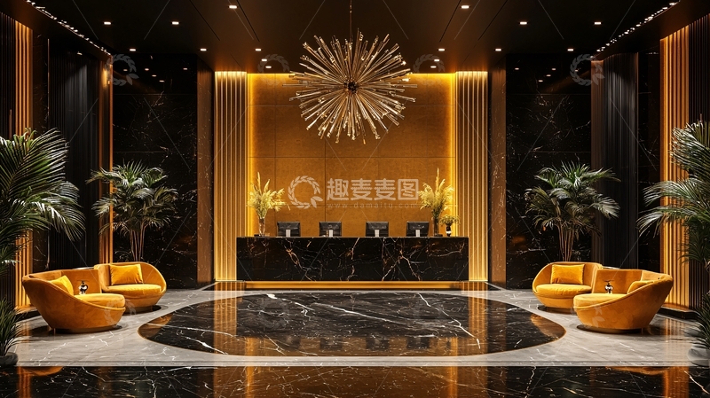 高清大图下载【趣麦麦图】奢华酒店大堂55