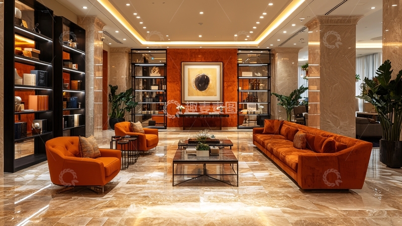 高清大图下载【趣麦麦图】高端酒店大堂设计