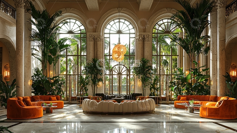 高清大图下载【趣麦麦图】奢华酒店大堂47
