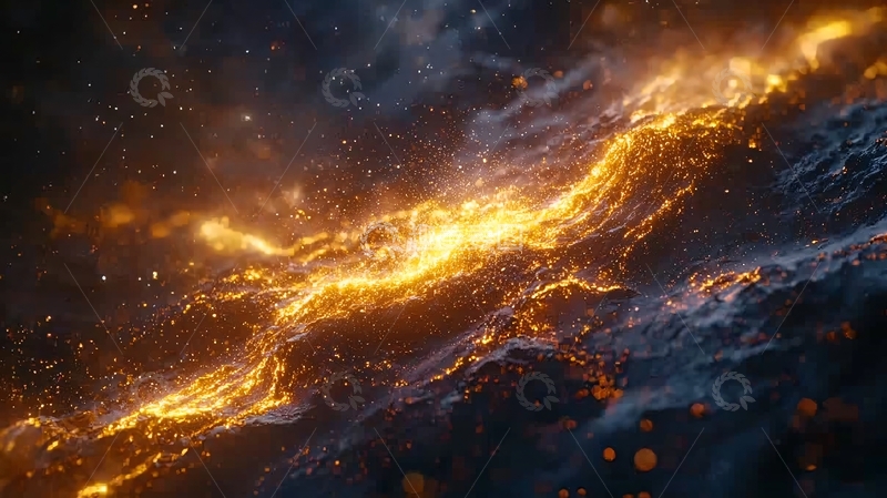 高清大图下载【趣麦麦图】宇宙熔岩火焰