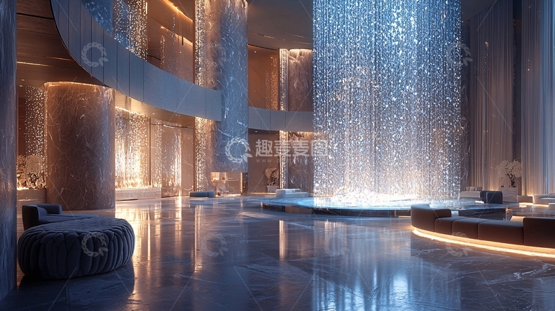 高清大图下载【趣麦麦图】奢华酒店大堂设计12