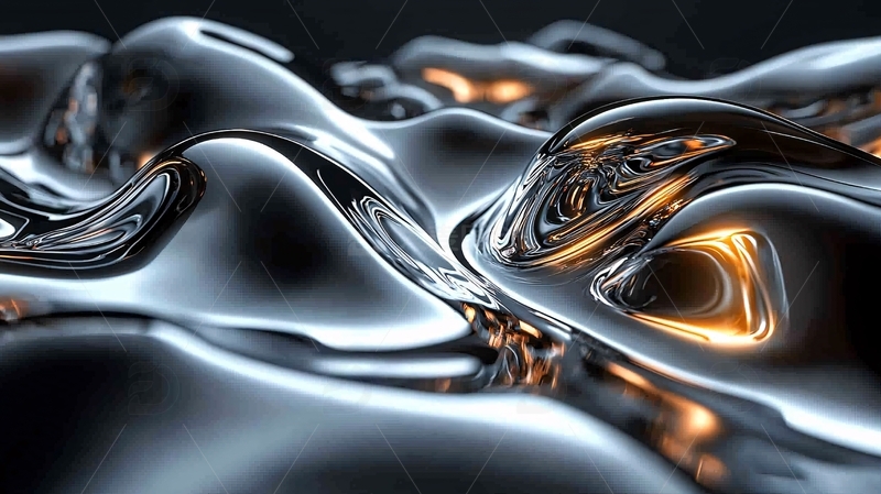 流体金属质感背景