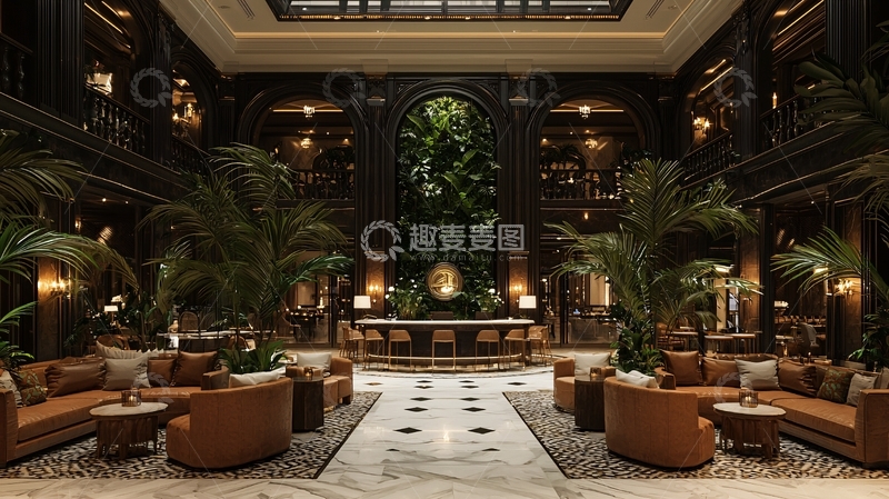 高清大图下载【趣麦麦图】奢华酒店大堂56