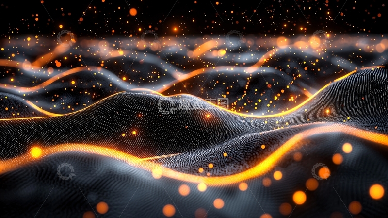 高清大图下载【趣麦麦图】黑暗能量波浪