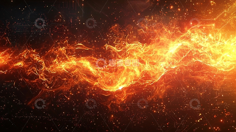 高清大图下载【趣麦麦图】火焰流