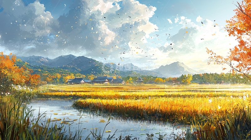 高清大图下载【趣麦麦图】秋日田园风光41
