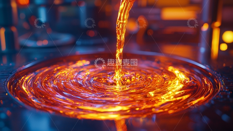高清大图下载【趣麦麦图】-熔融金属液体倾泻