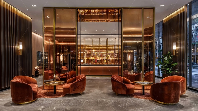 高清大图下载【趣麦麦图】奢华酒店大堂酒廊