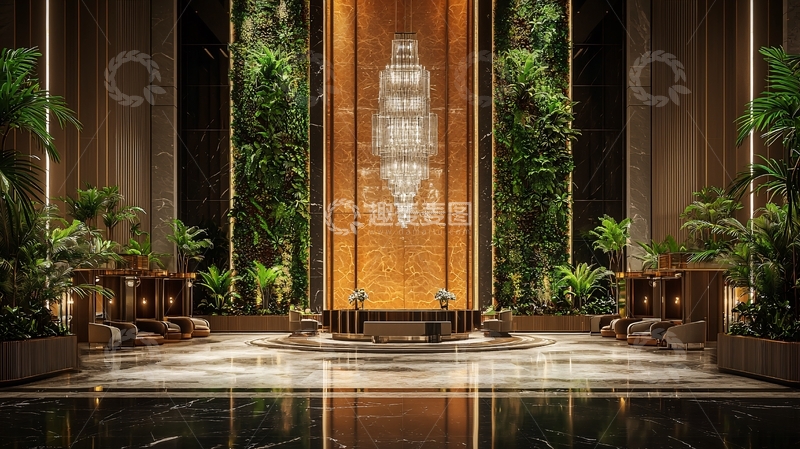 高清大图下载【趣麦麦图】奢华酒店大堂设计14