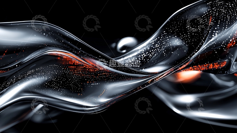 高清大图下载【趣麦麦图】金属液体流动