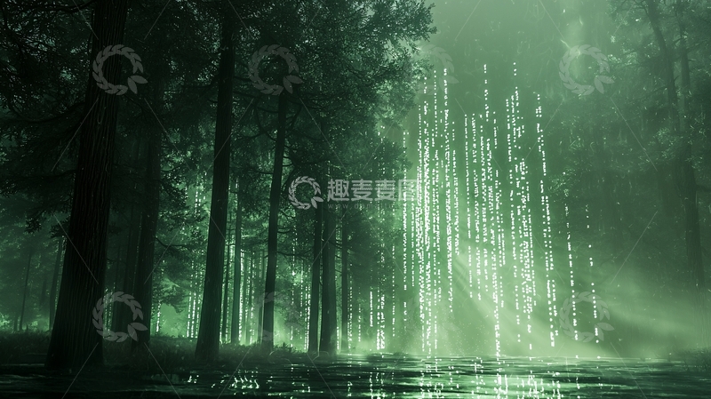 高清大图下载【趣麦麦图】神秘幽暗森林