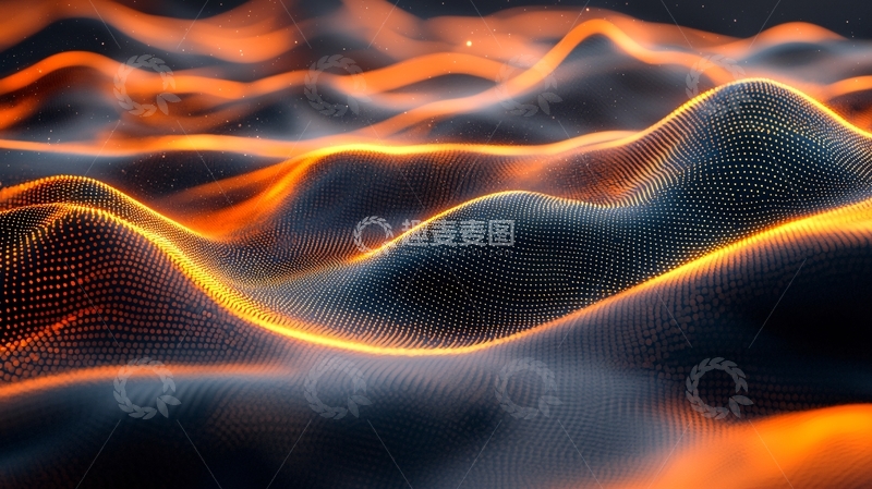 高清大图下载【趣麦麦图】抽象火焰山脉