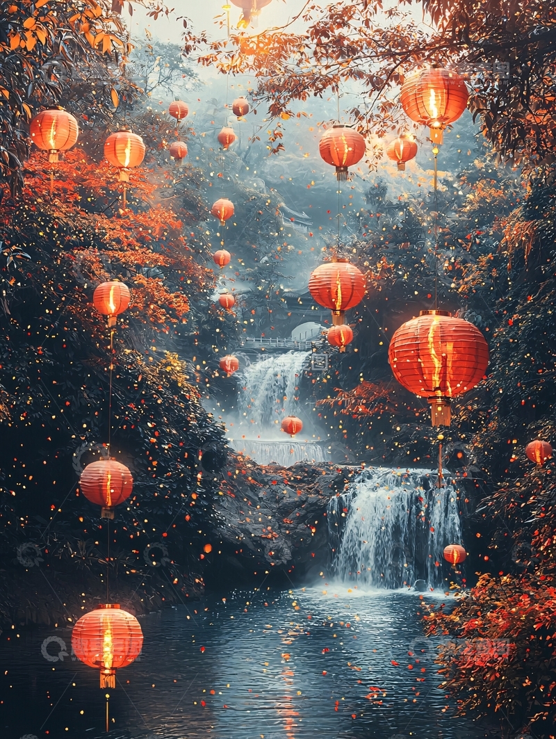 高清大图下载【趣麦麦图】瀑布55