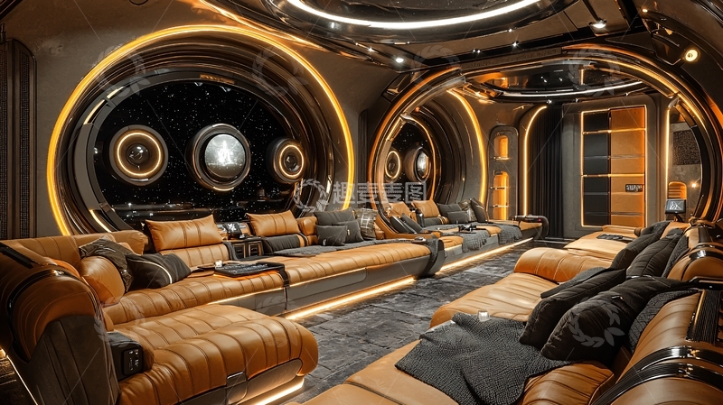 高清大图下载【趣麦麦图】高端私家影院设计