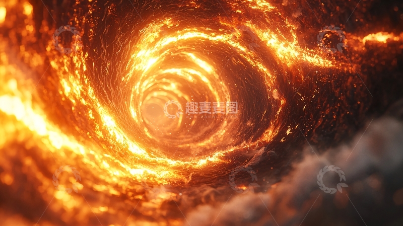 高清大图下载【趣麦麦图】火焰漩涡