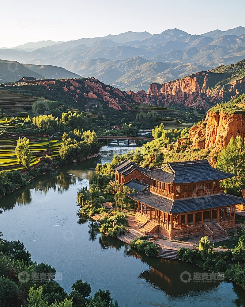 高清大图下载【趣麦麦图】山河景色