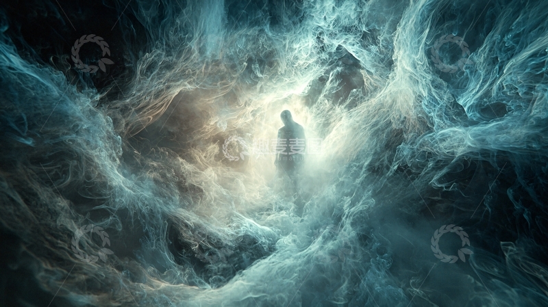 高清大图下载【趣麦麦图】虚无缥缈的人影