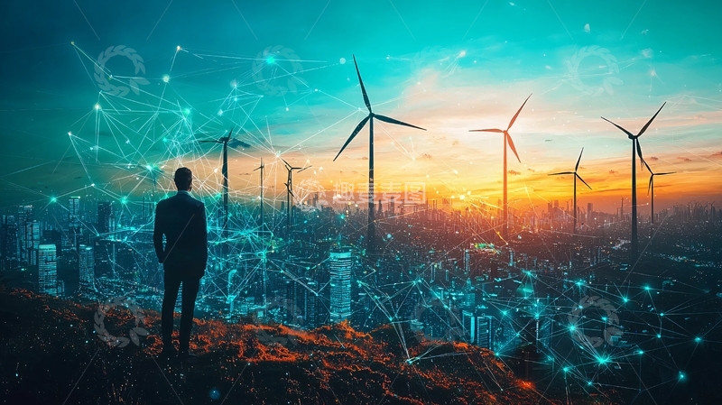 高清大图下载【趣麦麦图】未来能源城市
