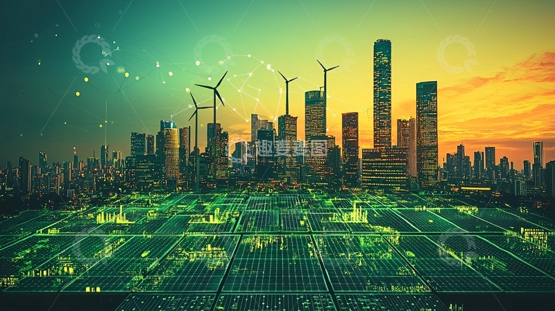 高清大图下载【趣麦麦图】绿色城市未来图景