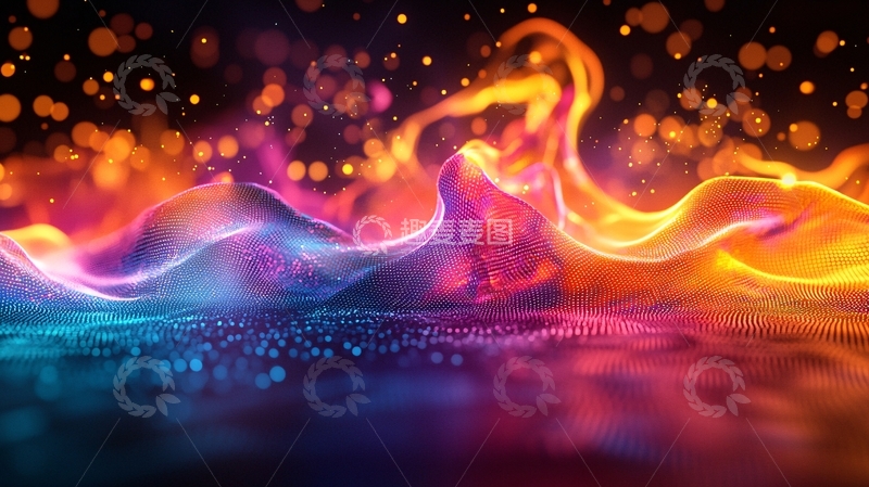 高清大图下载【趣麦麦图】绚丽多彩的火焰能量