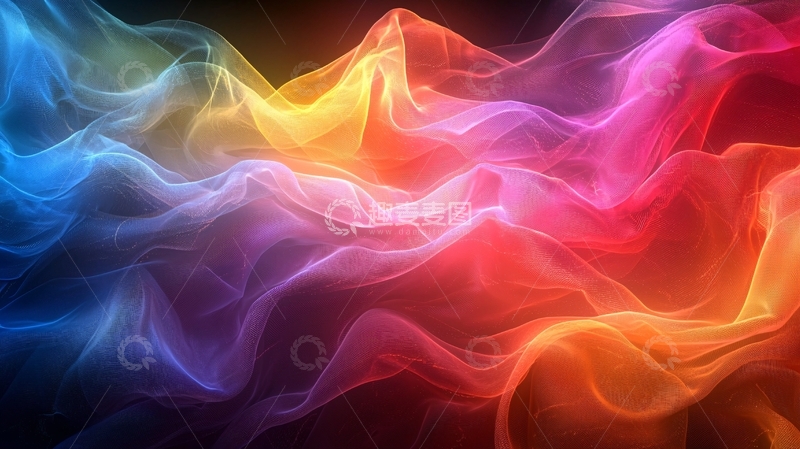 高清大图下载【趣麦麦图】绚丽多彩的彩色烟雾