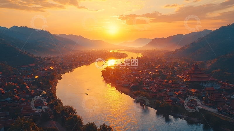 高清大图下载【趣麦麦图】日落美景