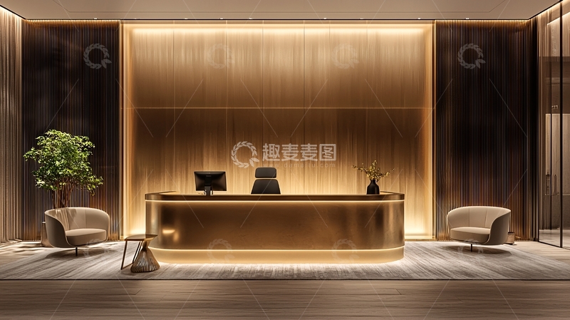 高清大图下载【趣麦麦图】高级酒店大堂接待处