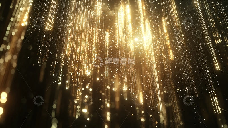 高清大图下载【趣麦麦图】金色光线雨